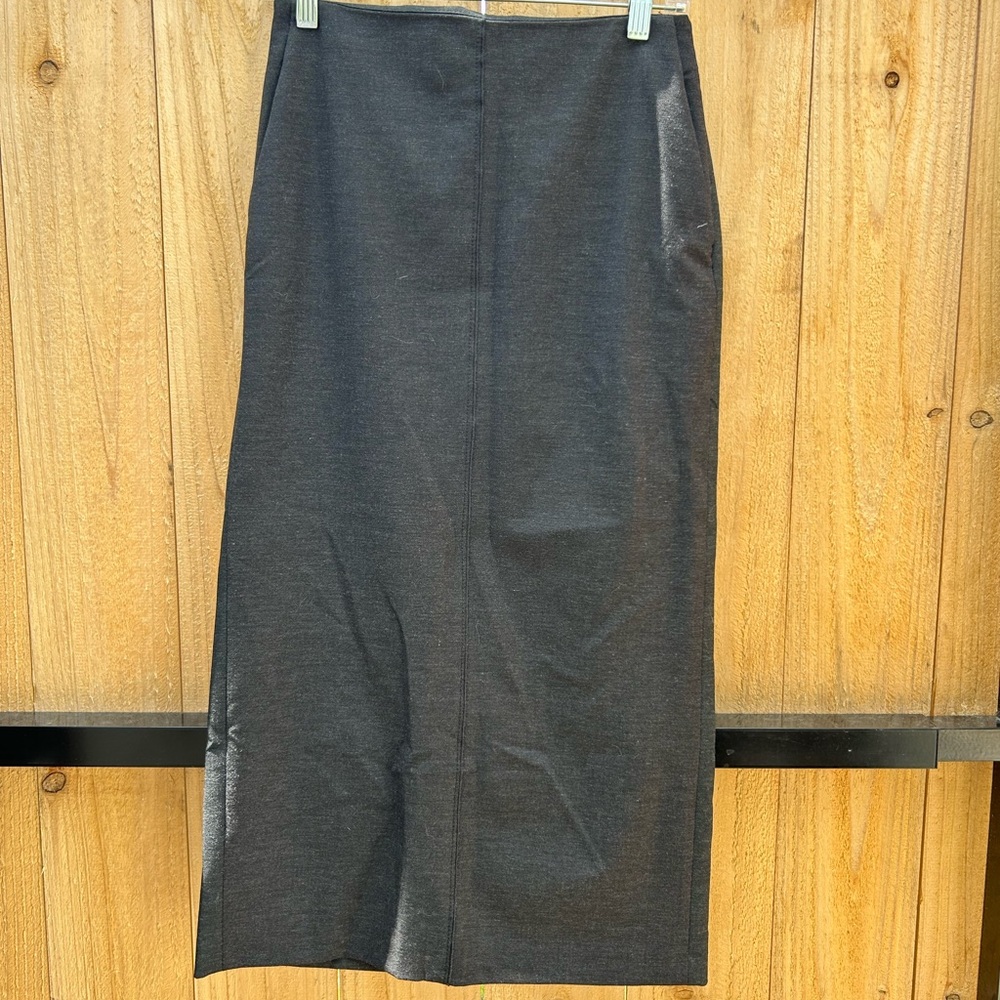 Elegant Dark Gray Maxi Skirt